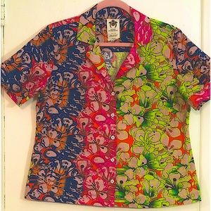 Roopa Pemmaraju Lively 100% Cotton Button Up Shirt.Sold In Anthropologie. Size M